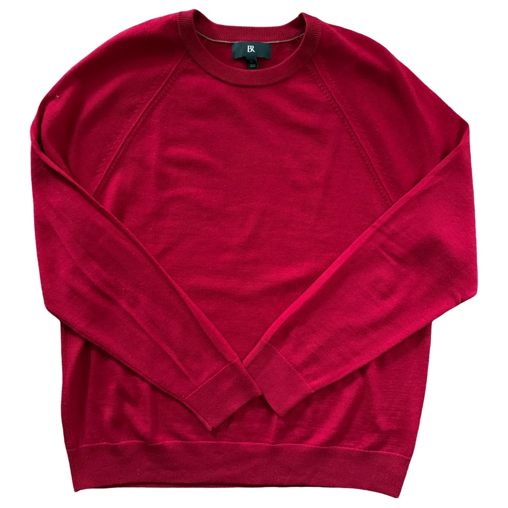 Banana‎ Republic Merino Wool Crewneck Sweater – Red – Size Large